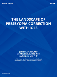 The Landscape Of Presbyopia Correction With IOLs