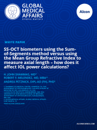 SS-OCT biometers using the Sum- of-Segments method versus using the Mean Group Refractive Index to measure axial length – how does it affect IOL power calculations?