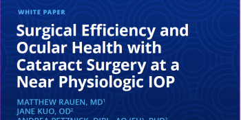 Surgical Efficiency and Ocular Health with Cataract Surgery at a Near Physiologic IOP