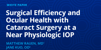Surgical Efficiency and Ocular Health with Cataract Surgery at a Near Physiologic IOP